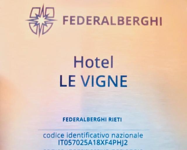 Hotel Le Vigne Contigliano Exteriér fotografie